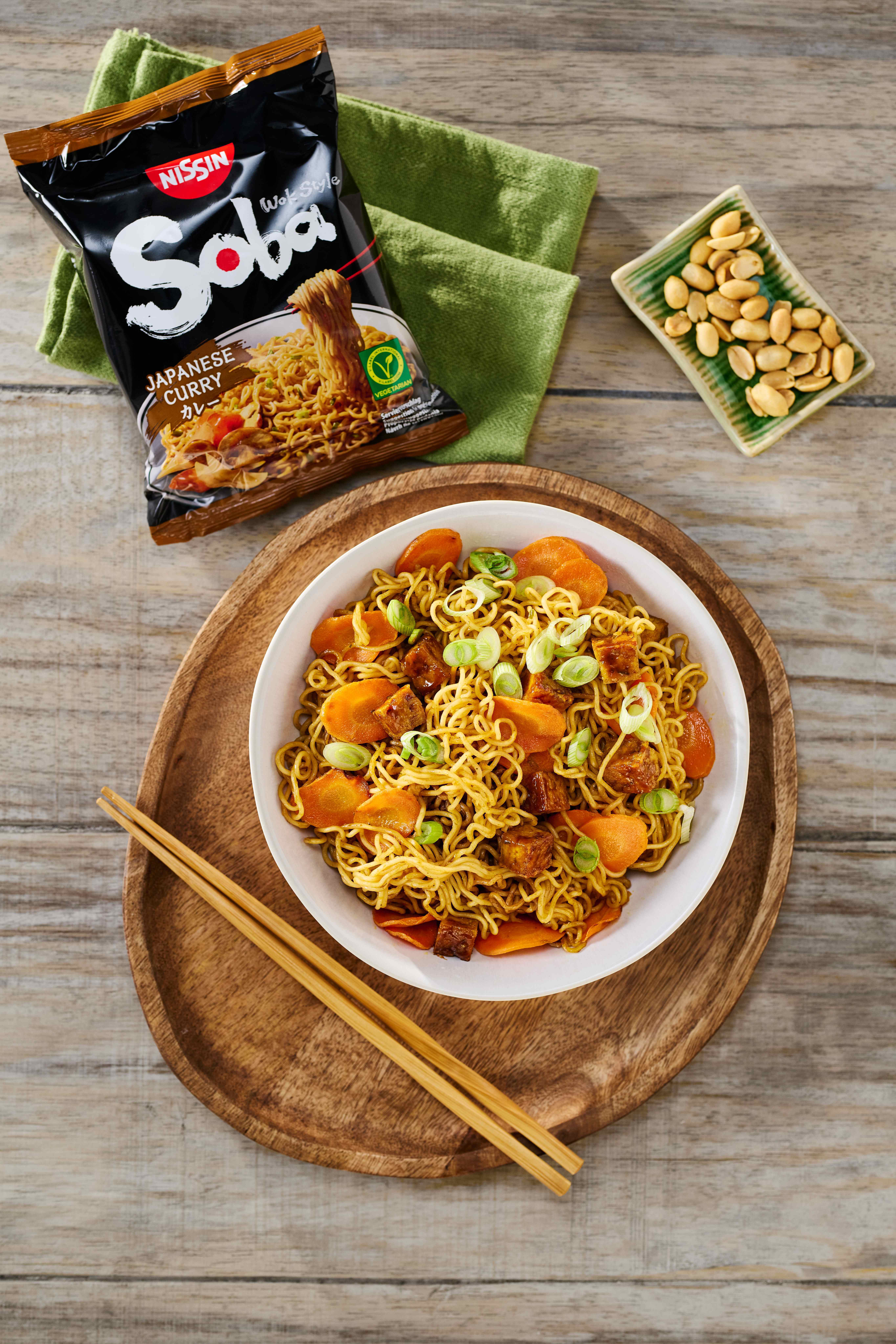 Soba Bag Japanese Curry med peanut-tofu - Vegetar