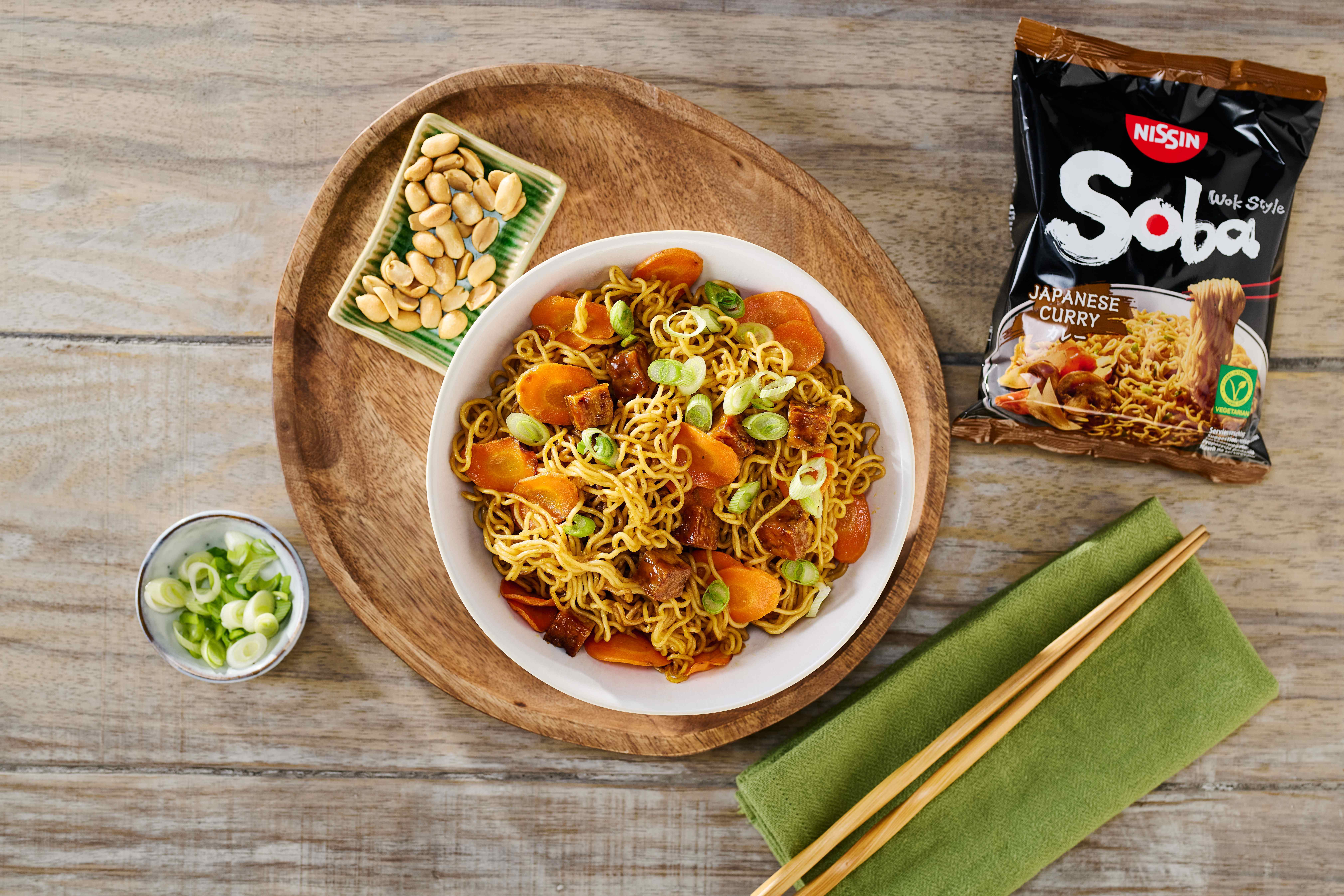 Soba Bag Japanese Curry con tofu alle arachidi - Vegetariano