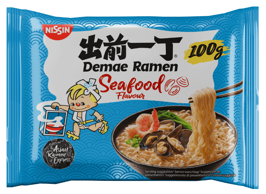 Demae Ramen japanese instant noodle soup Bag Seafood Flavour Asian Ramen Express delicious