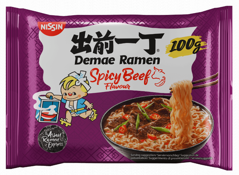 Demae Ramen japanese instant noodle soup Bag Spicy Beef Asian Ramen Express delicious