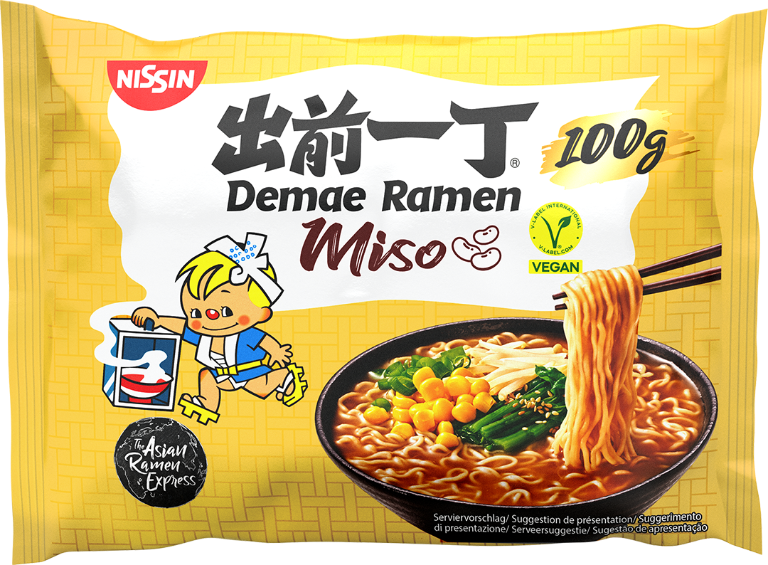 Demae Ramen japansk instantnudelsuppe Pose Miso Flavour Asian Ramen Express lækker vegansk