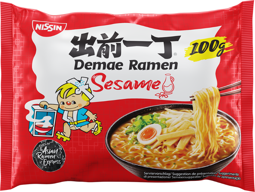 Demae Ramen zuppa di noodles istantanei giapponesi Bag Sesame Flavour Asian Ramen Express delizioso