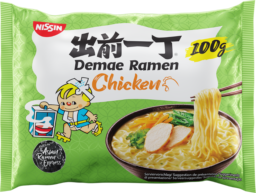 Demae ramen zuppa di noodles istantanei giapponesi busta al gusto di pollo Asian Ramen express delizioso