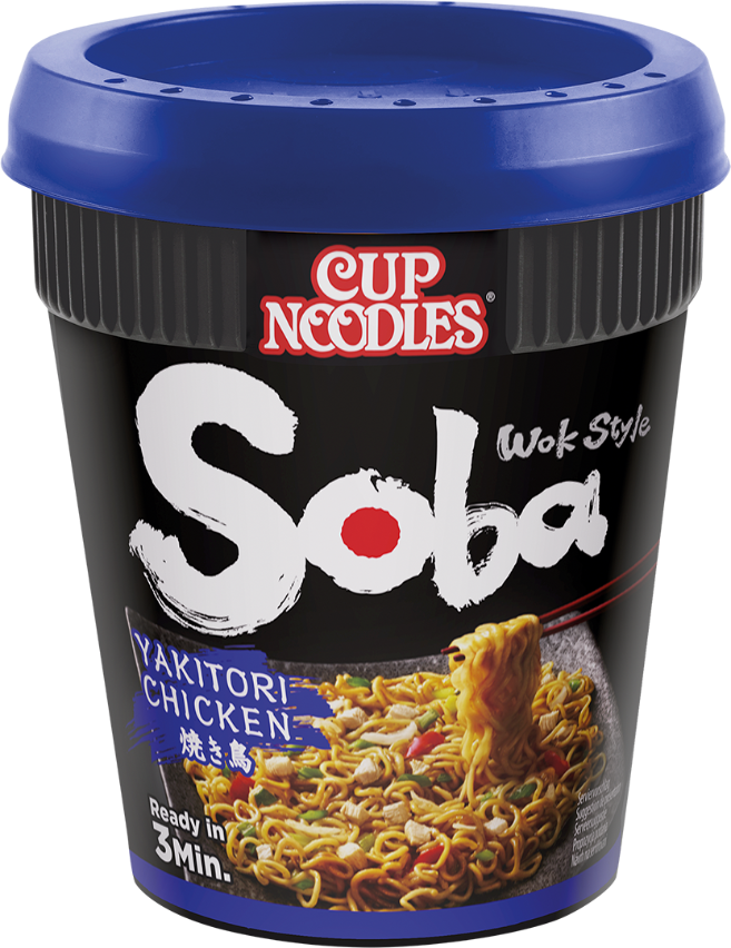 Cup Noodles Soba Wok Style fried japanese instant noodels Yakitori Chicken Asian Blast delicious 