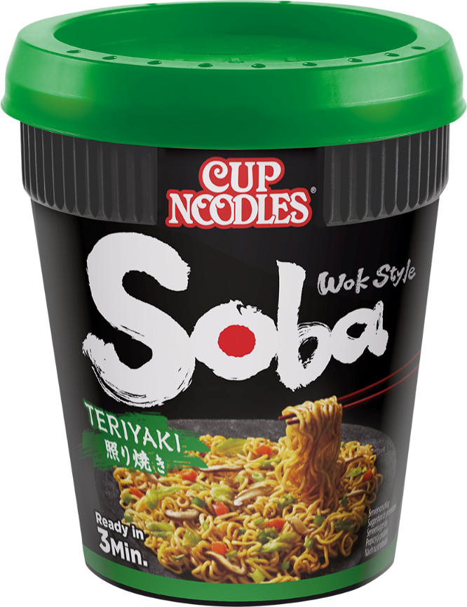 Cup Noodles Soba Wok Style fried japanese instant noodles Teriyaki Chicken Asian Blast delicious 