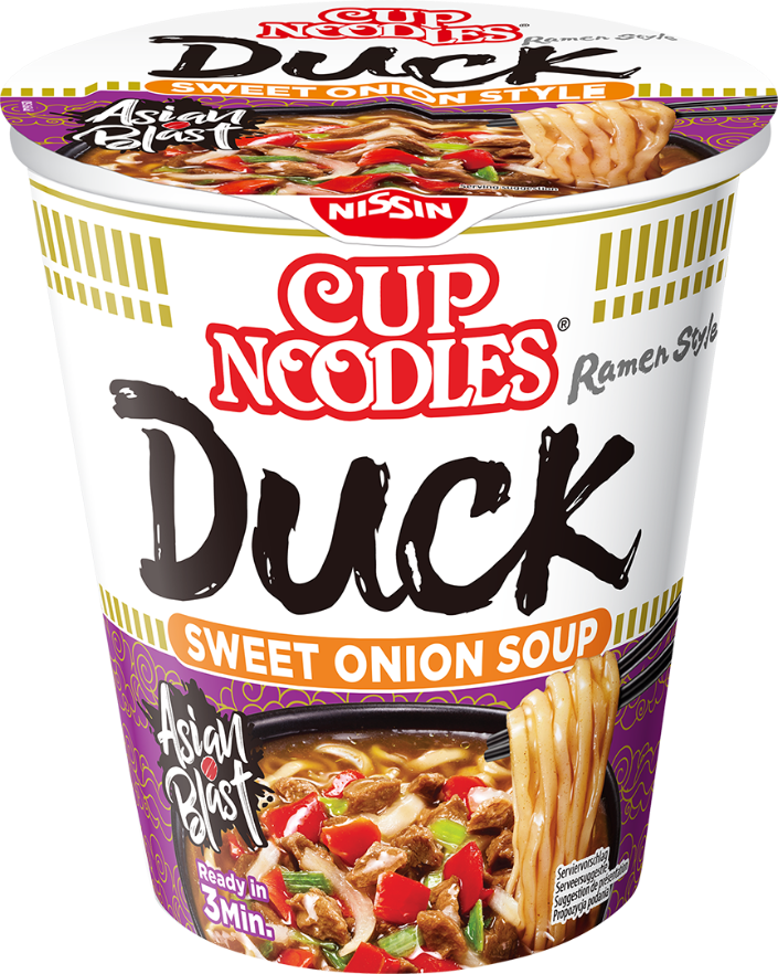 Cup Noodles Ramen Style japanische Instantnudeln Suppe im Becher Duck Flavour Ente Geschmack Asian Blast lecker 