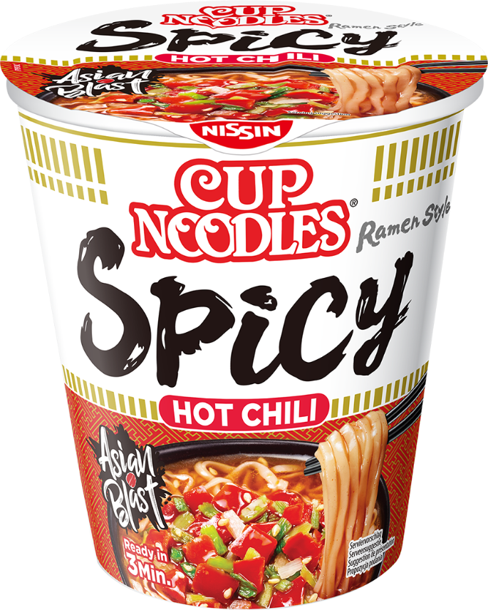 Cup Noodles Ramen Style zuppa di noodles istantanei giapponesi Spicy Flavour Asian Blast delizioso