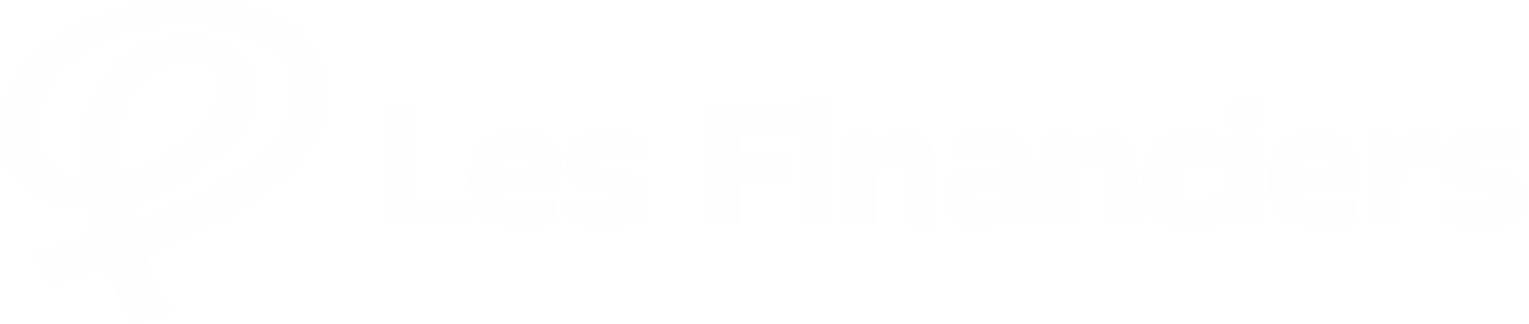 Logo de Les Financiers avec un symbole simple en boucle à gauche du texte.
