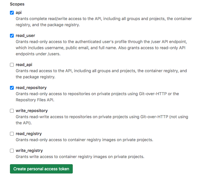 GitLab scopes - AnalyticsVerse