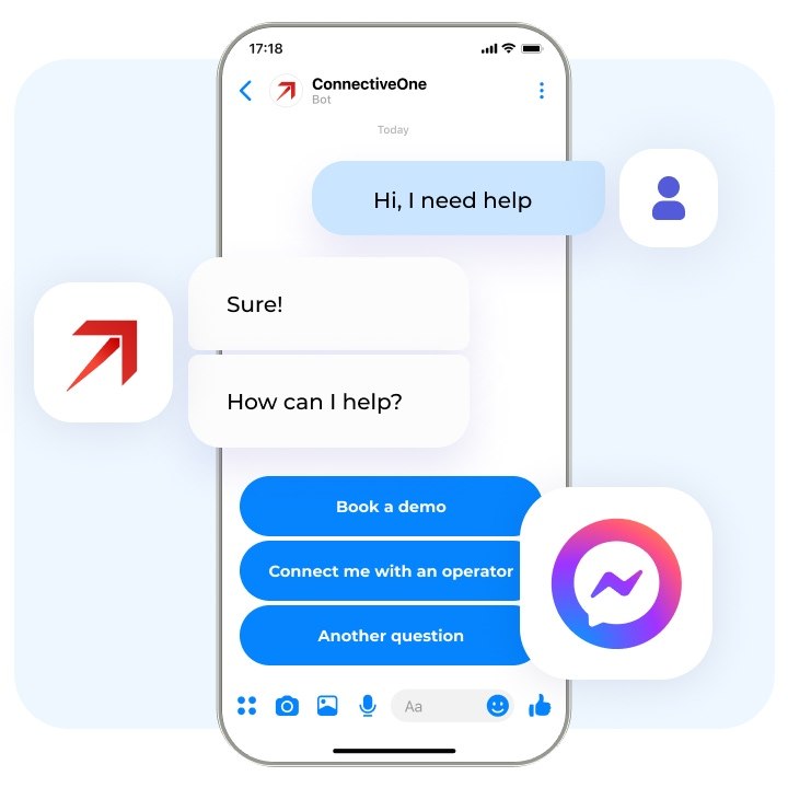 Connective One Facebook chat bot