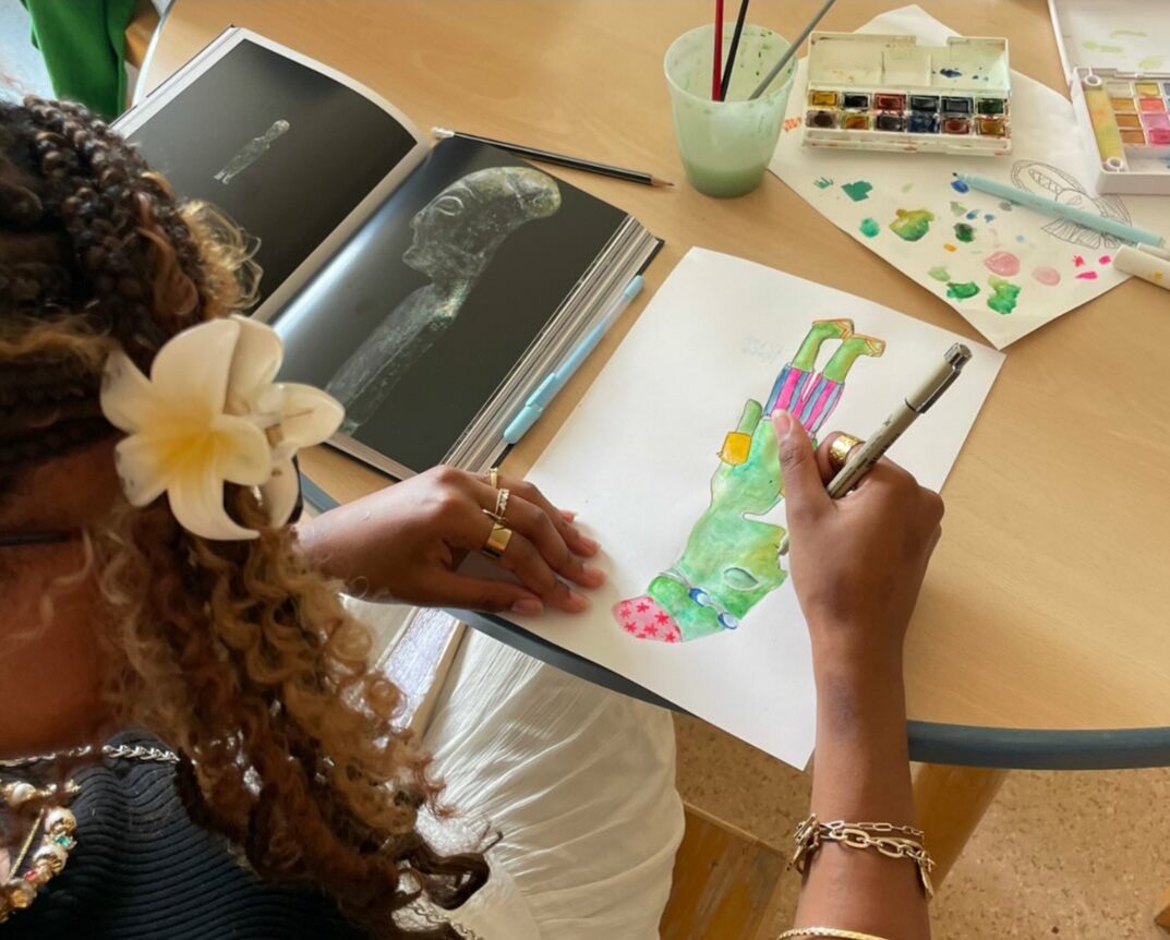 Atelier de peinture de l’association NOC