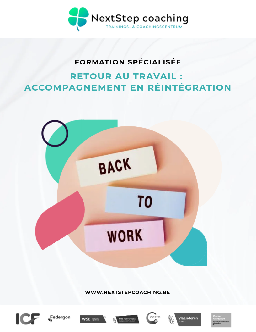 opleidingsbrochure Terug Naar Werk: Reïntegratiebegeleiding