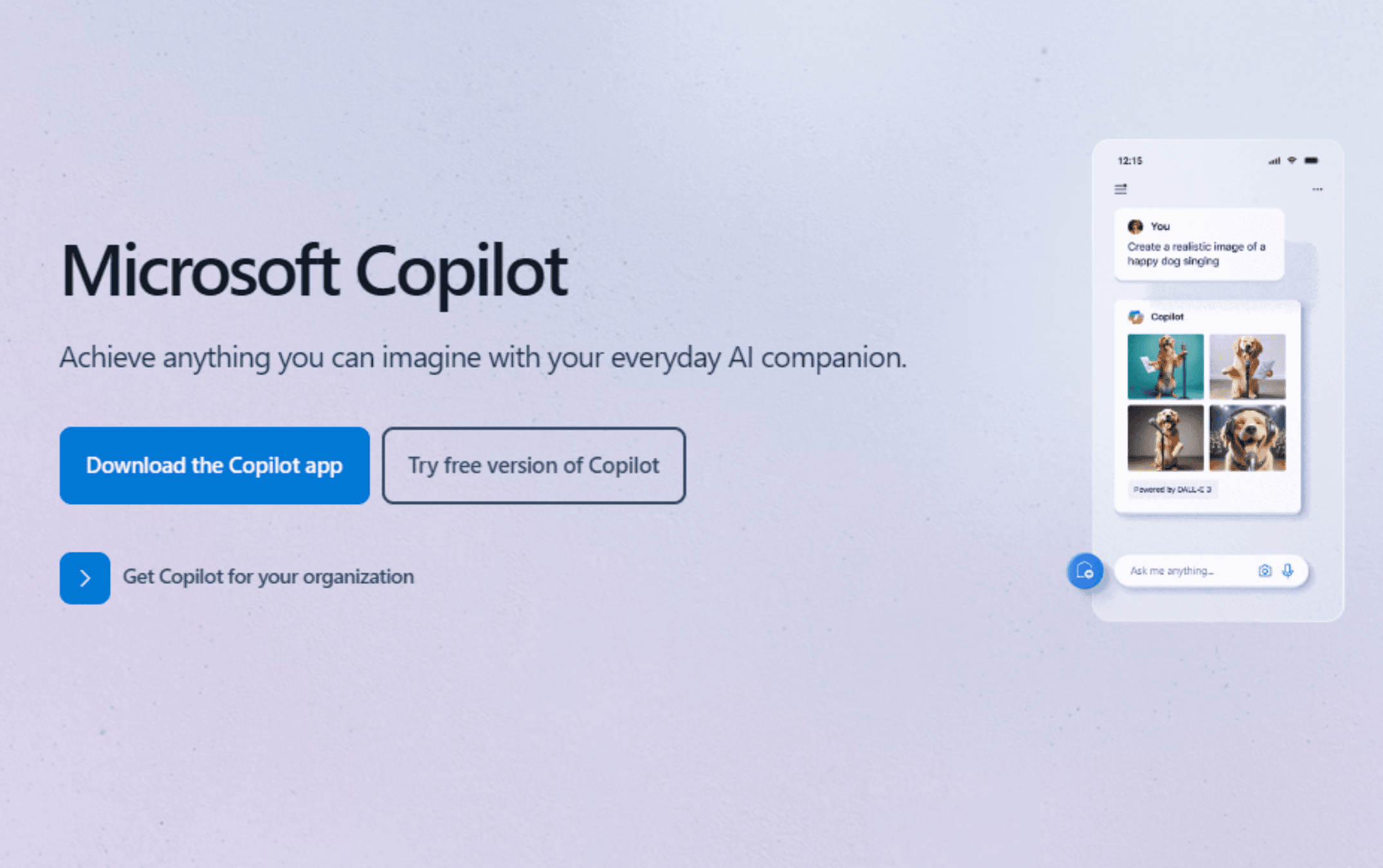 Head to a copilot page