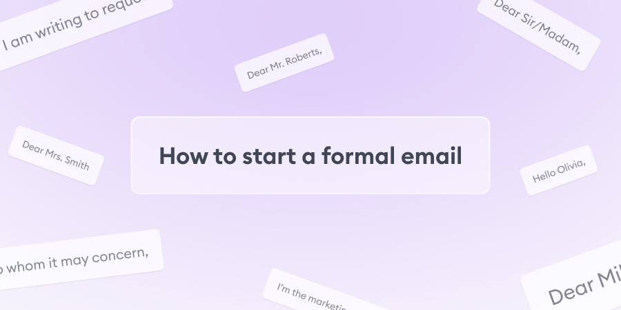 Email Beginning Examples How to | How to start an email with 10 professional examples