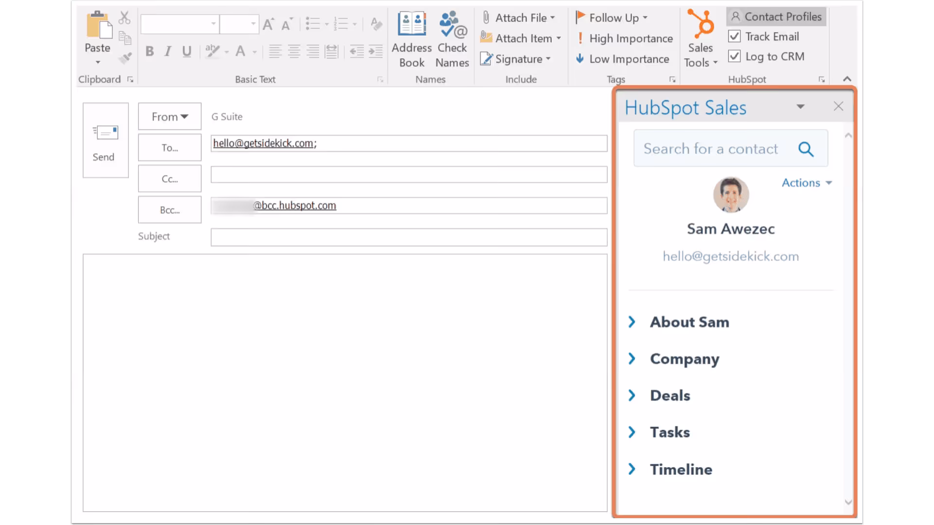 HubSpot for Outlook, best outlook add ins in 2024.