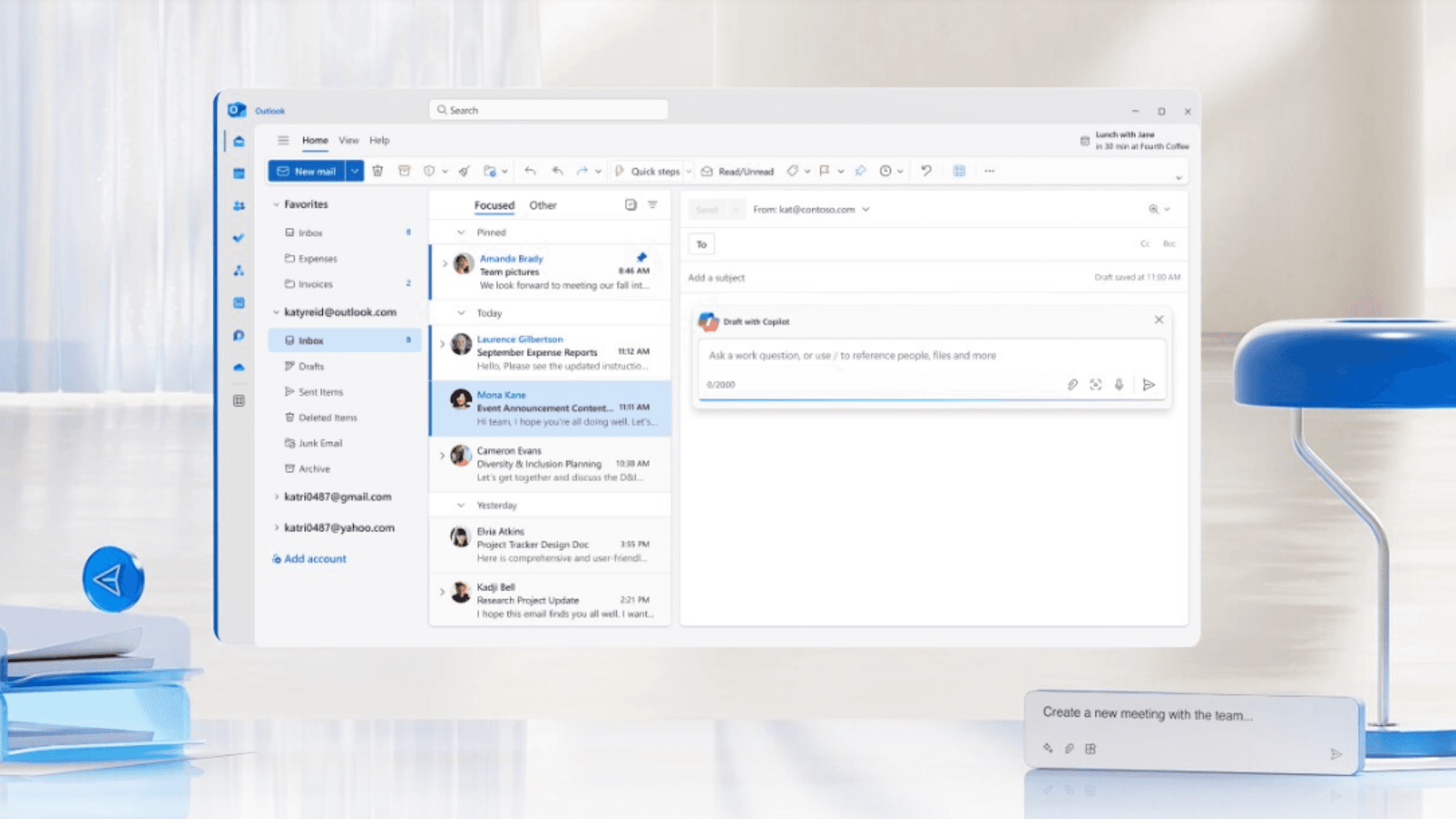 copilot in outlook offers helpful suggestions on email writing