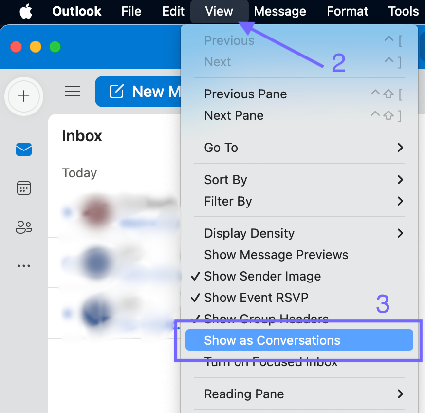 Setting Up Conversation View in Outlook Desktop