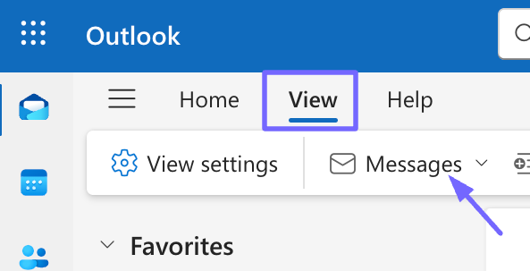 Conversation View in Outlook Web