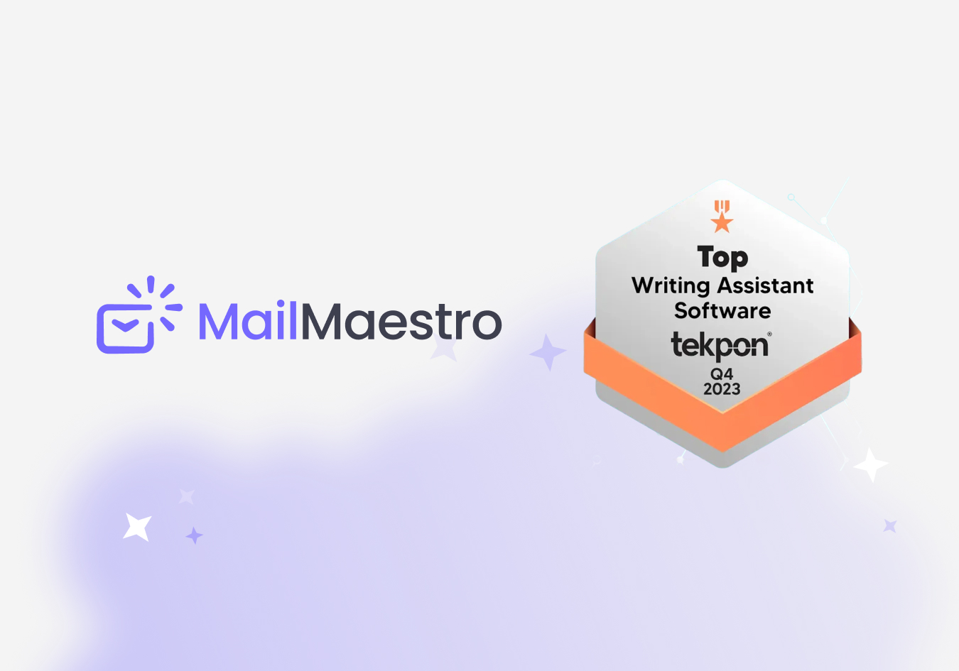 MailMaestro Featured by Tekpon as a Top Writing Assistant Software for Q4 2024