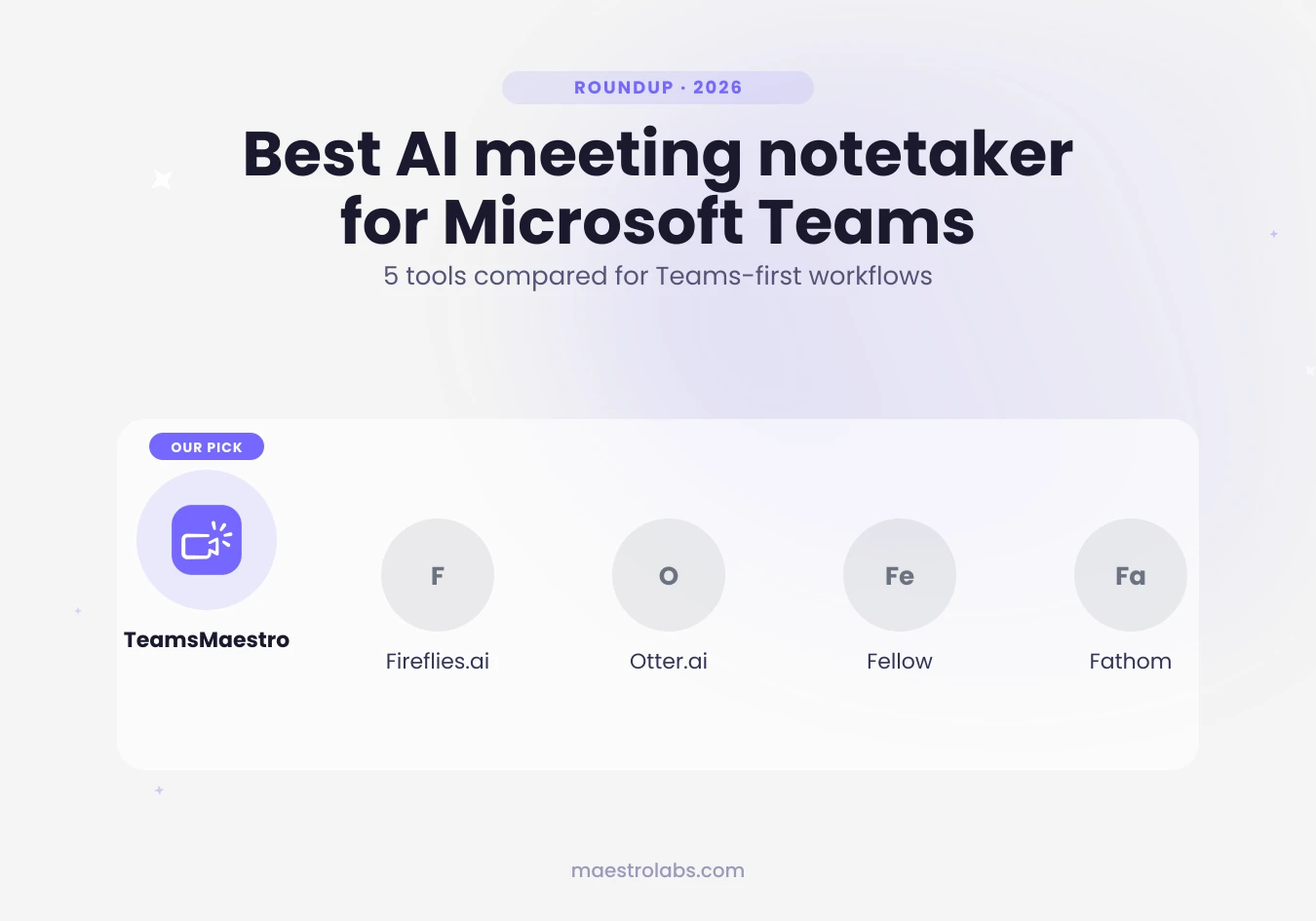 Best AI meeting notetaker for Microsoft Teams