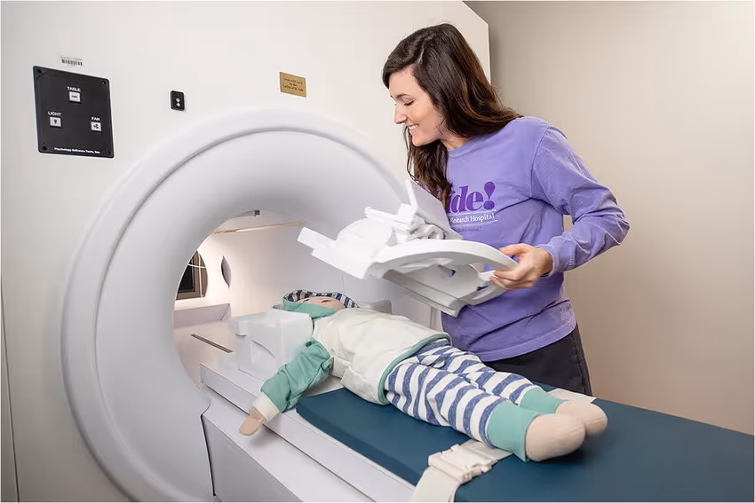 Physical mock MRI scanner