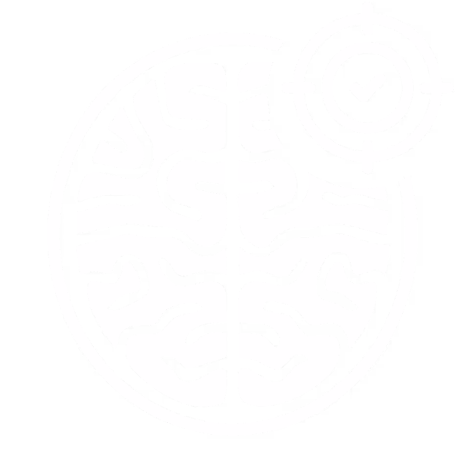 Icon of MRI brain image with checkmark