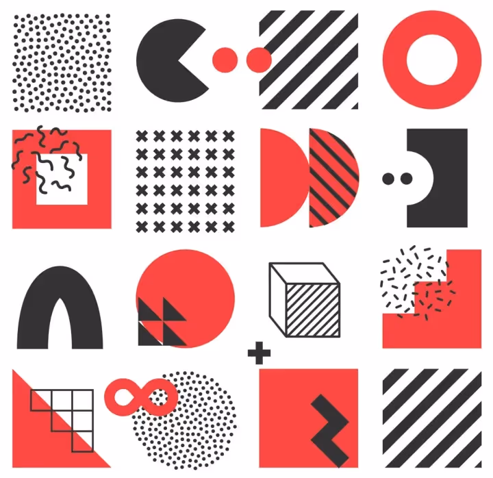 Modern branding minimalist elements