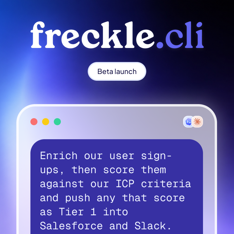 Freckle CLI - Bringing GTM workflows to the terminal