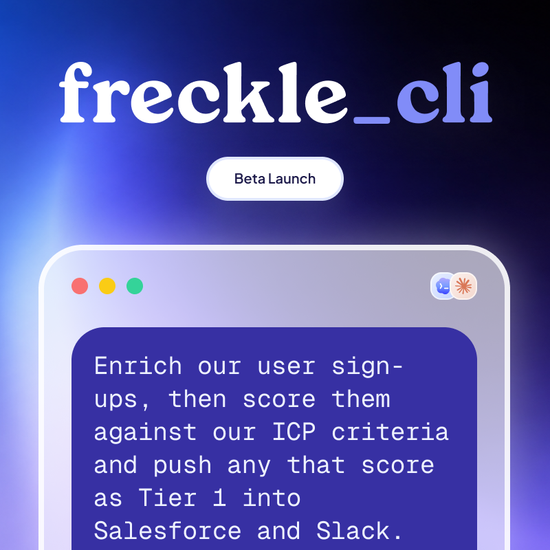 Freckle CLI - Bringing GTM workflows to the terminal