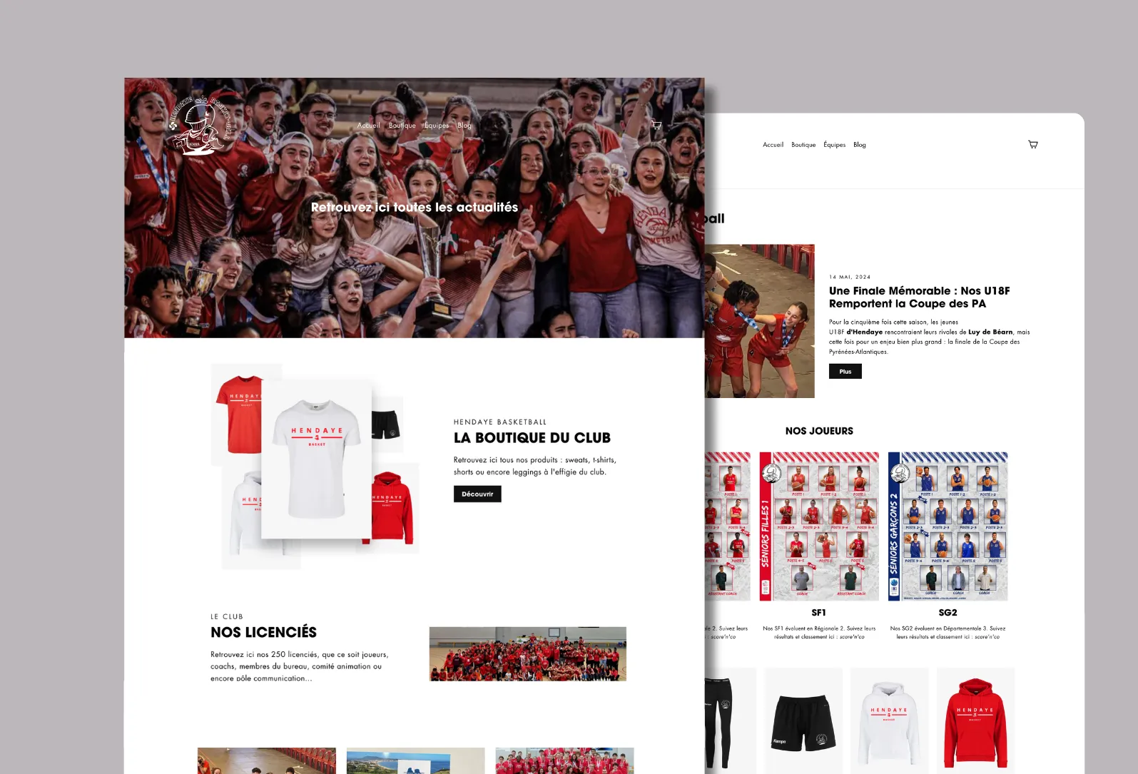 Boutique Shopify réalisé par Orizon Agency