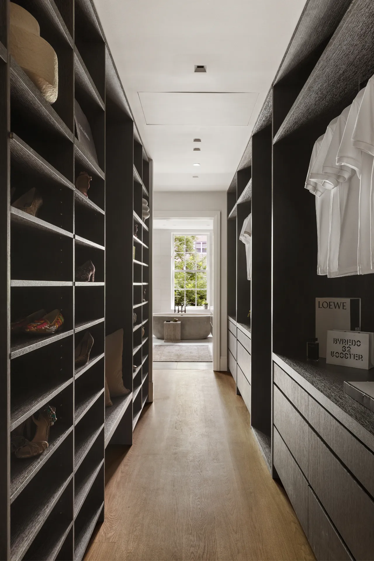view of walk-in closet