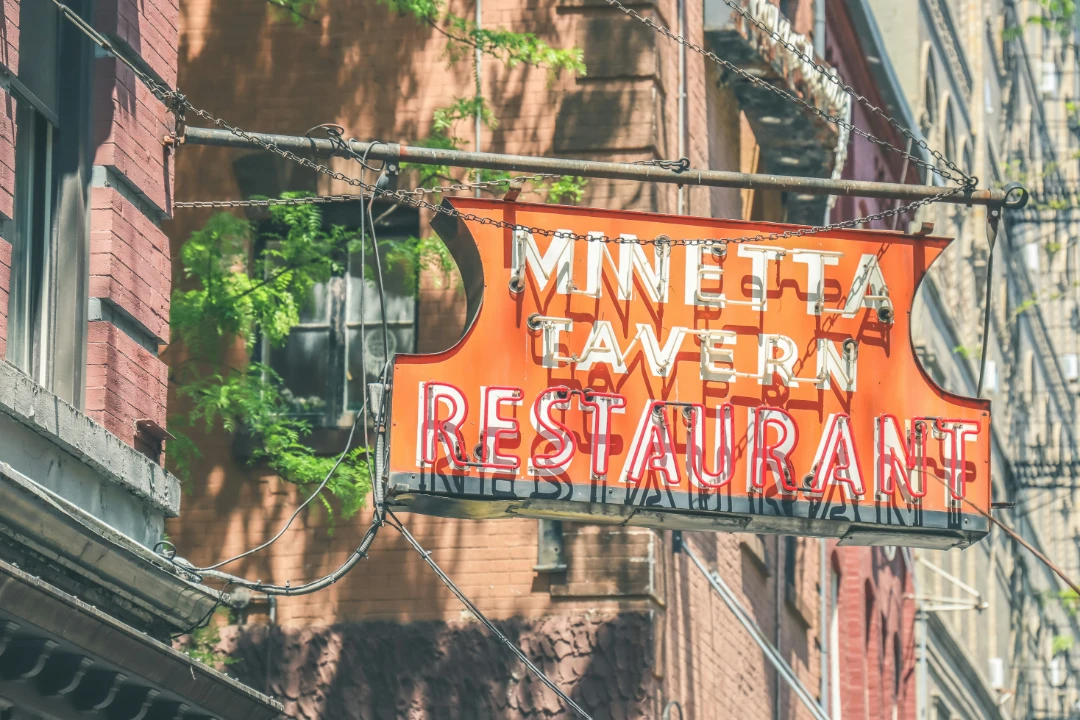 Minetta Tavern Restaurant sign