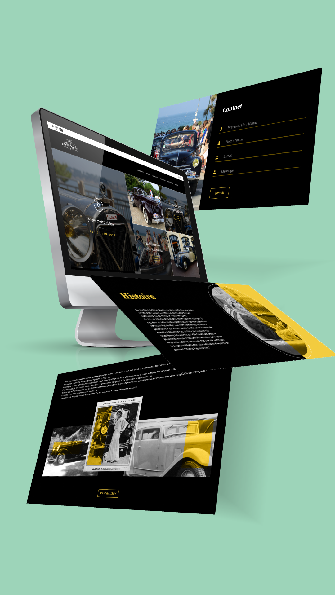 mockup of different works