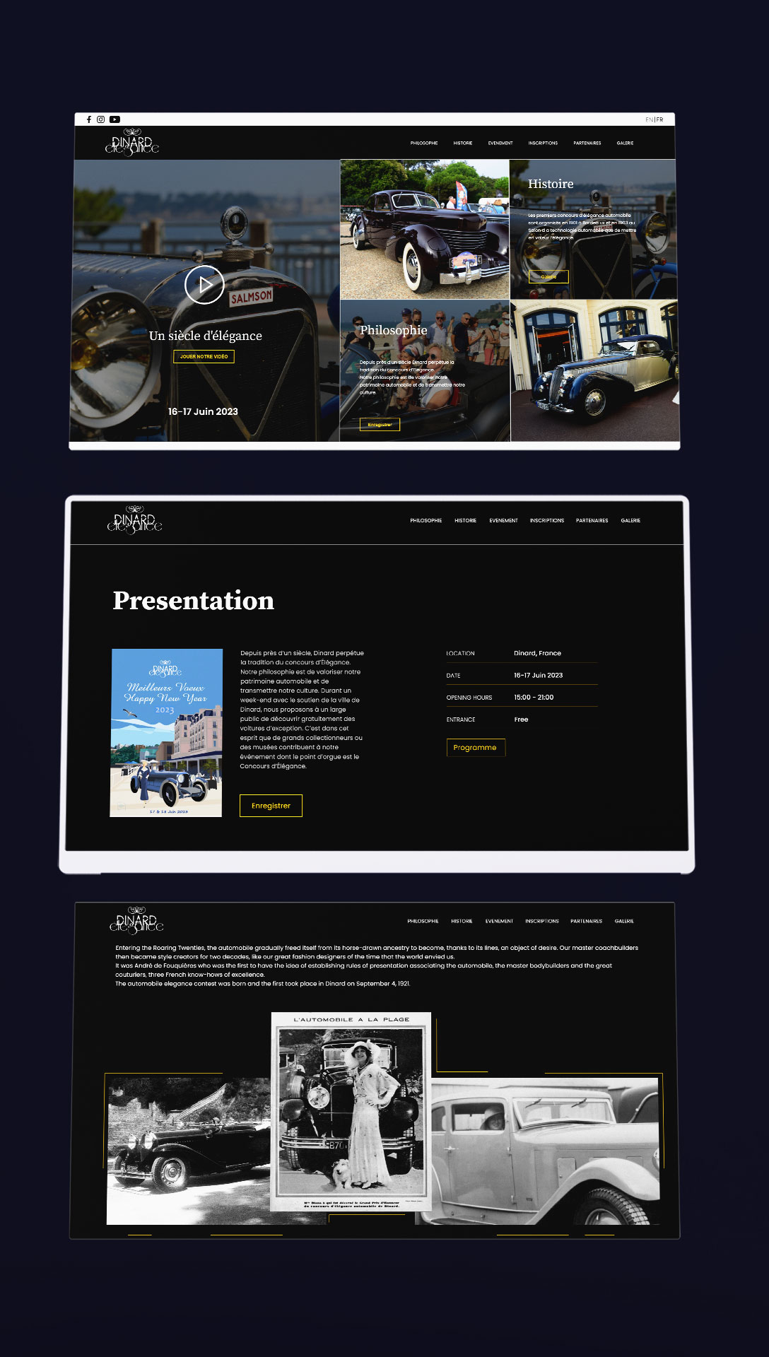 mockup of Dinard works