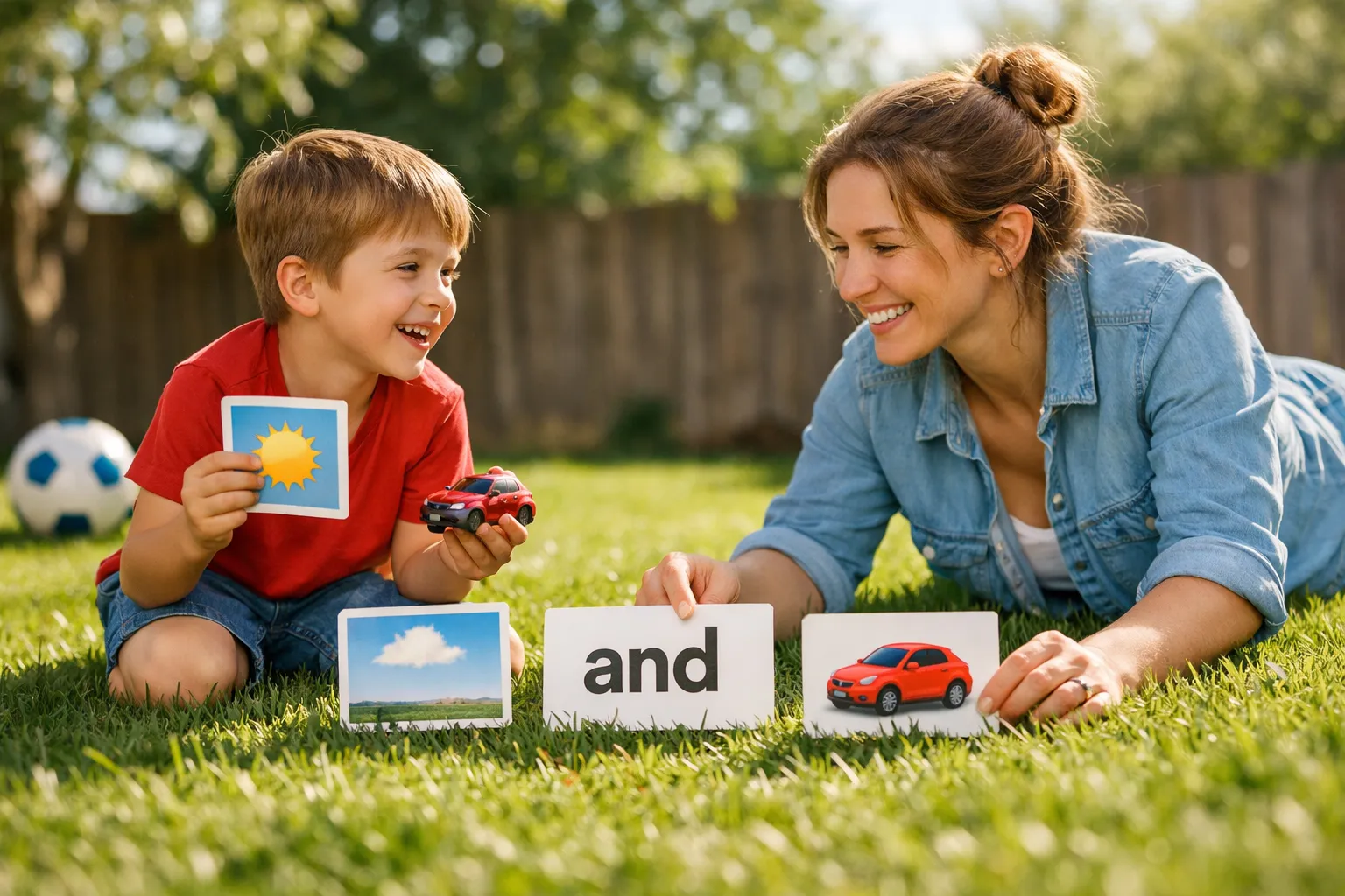 A group of diverse children happily collaborating on a colorful building block project, illustrating connection and teamwork.