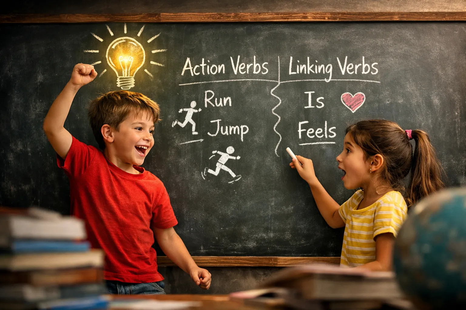 A group of happy children actively playing together in a park, demonstrating various actions like running, jumping, and throwing a ball.