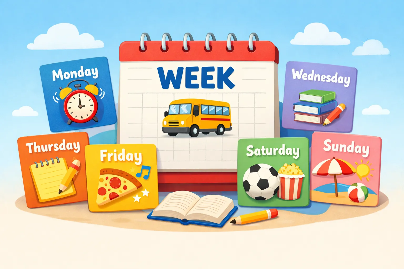 Learn the Days of the Week Simple and Easy