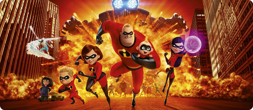 The Incredibles— exciting superhero film via family themes, helping kids learn dynamic This topic and teamwork lexicon.