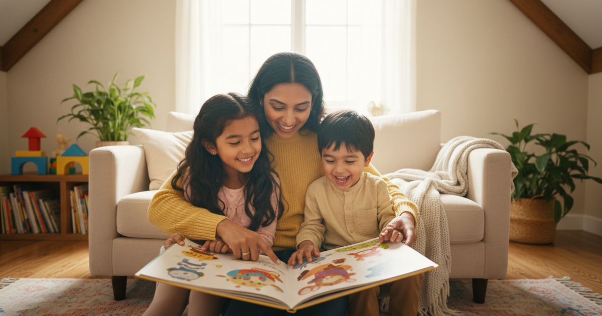 Cartoon illustration for english Learning for Toddlers