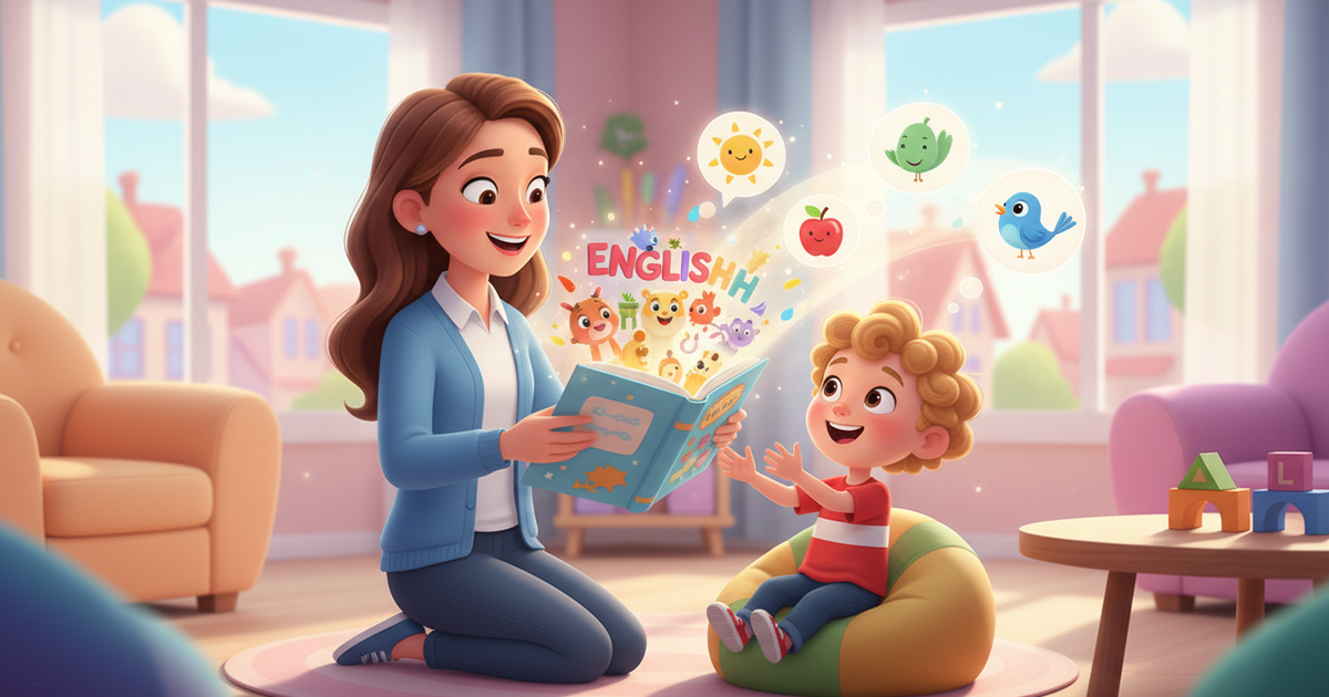 how to teach english to a 5 year old cover
