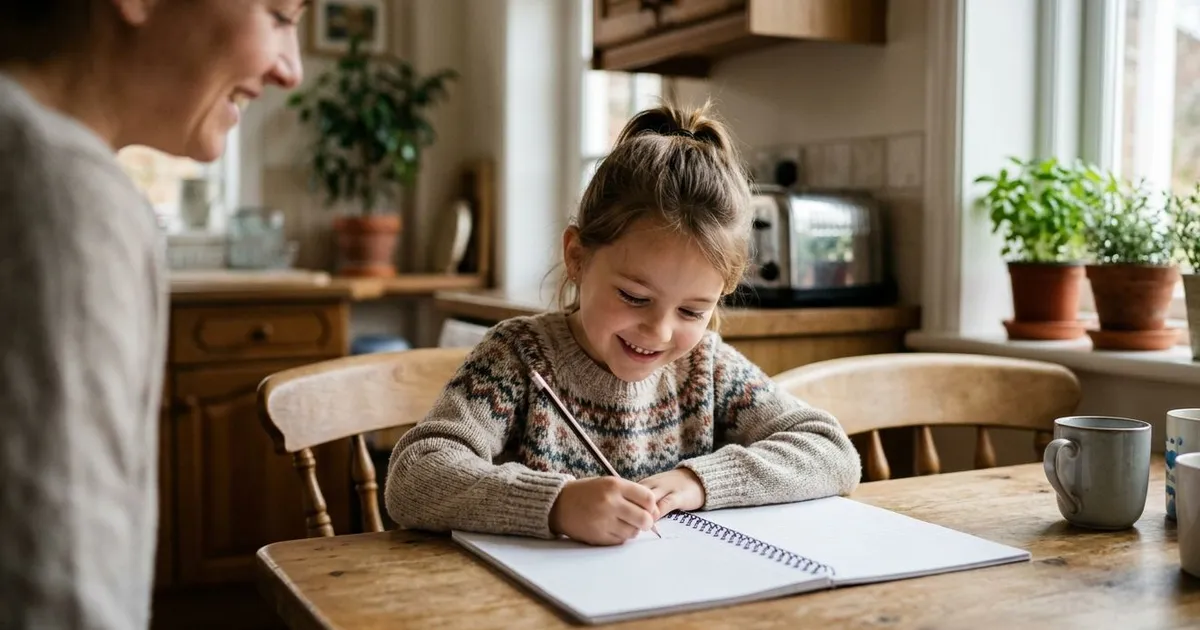 Cartoon illustration for past Simple for Kids