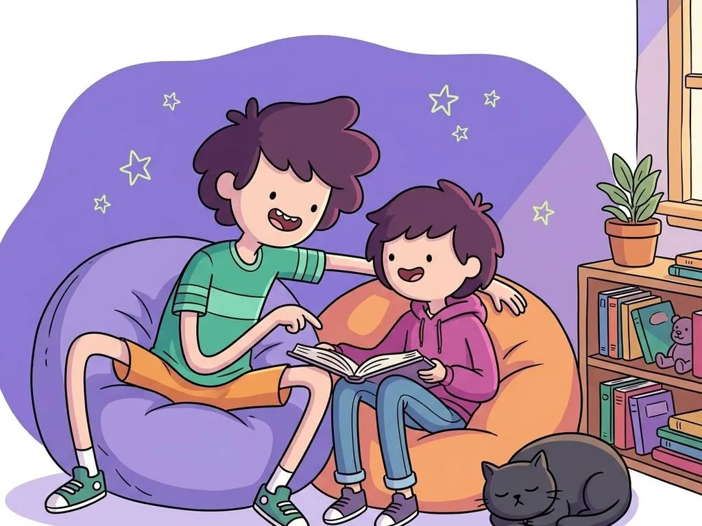 Niños practicando pronunciación en inglés de forma divertida