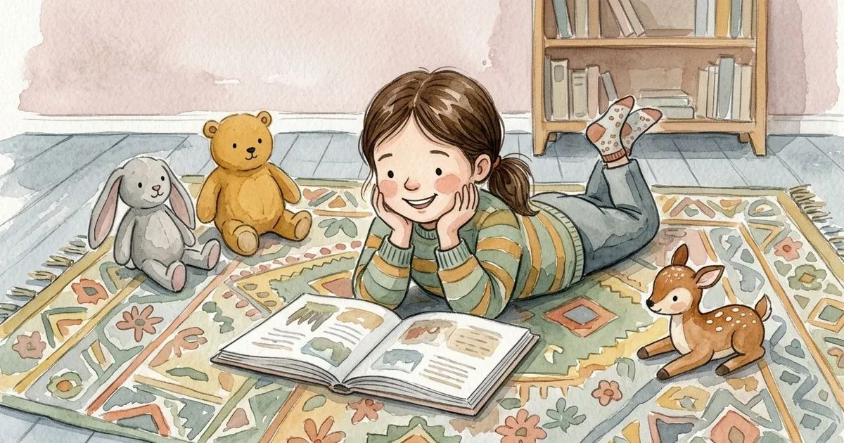 Cartoon illustration for libros para aprender inglés pdf para niños