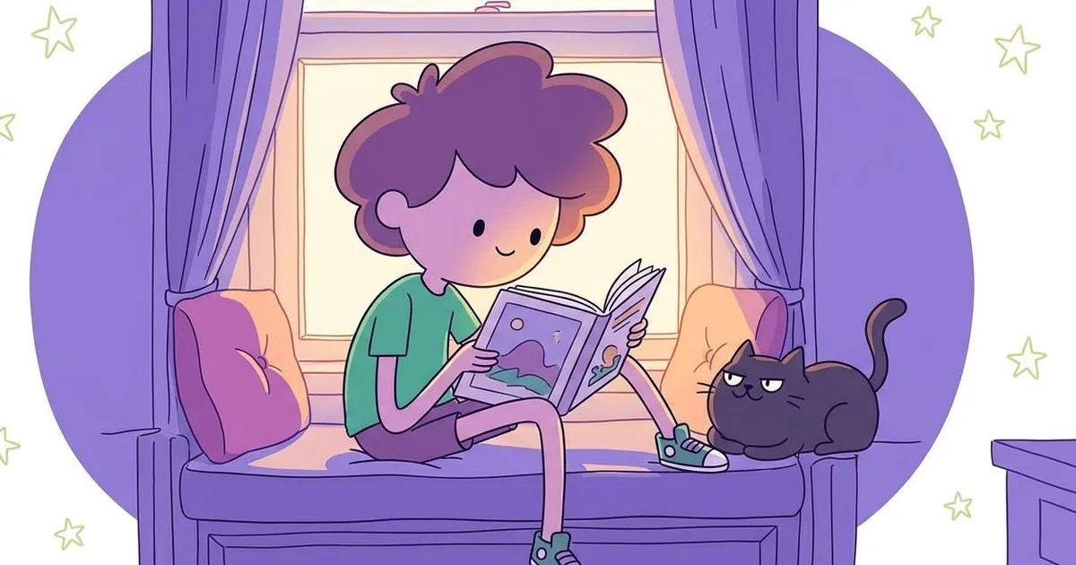 Cartoon illustration for how to read english for kids