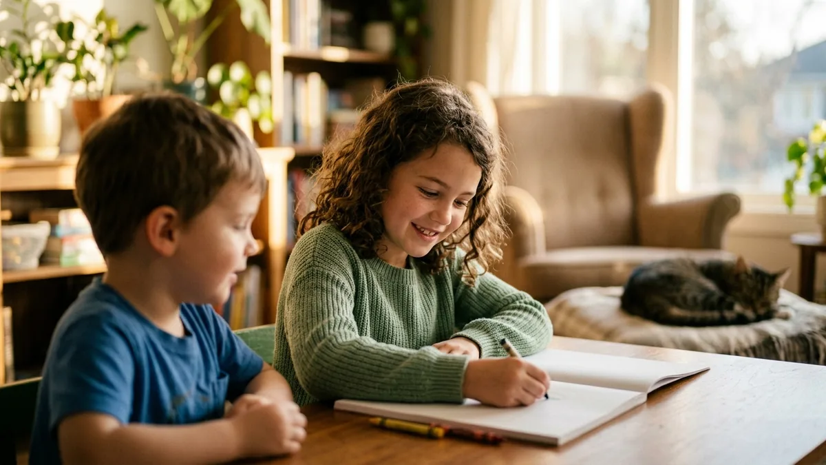 Cartoon illustration for action vs Linking Verbs: A Simple Guide for Kids