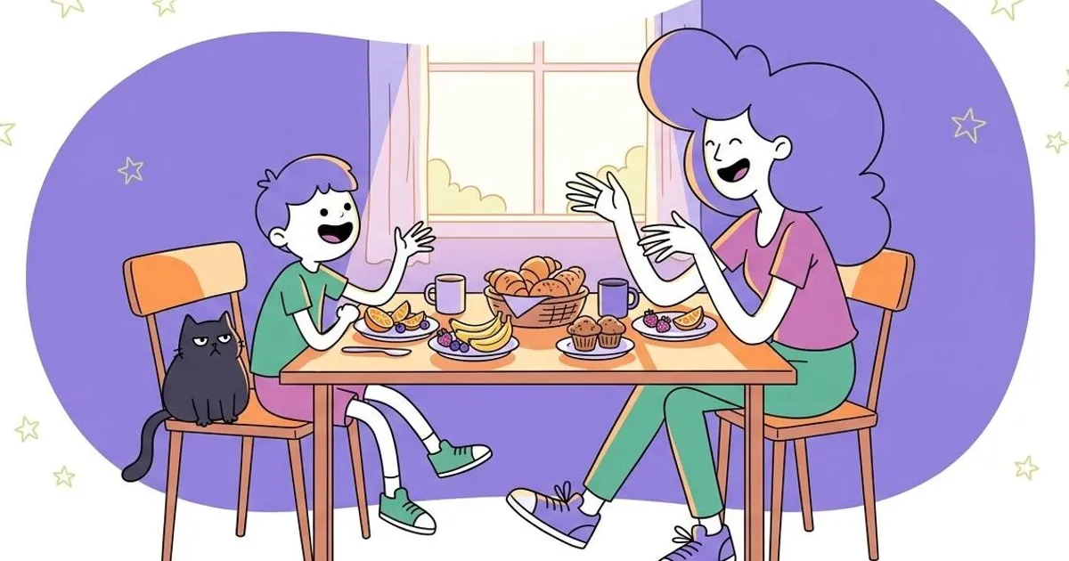 Cartoon illustration for condicionales en inglés para niños