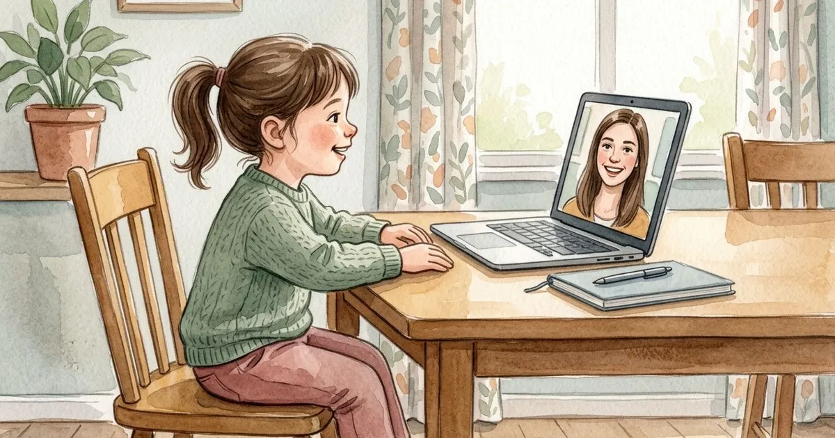 Cartoon illustration of online vs In-person: What Actually Differs
