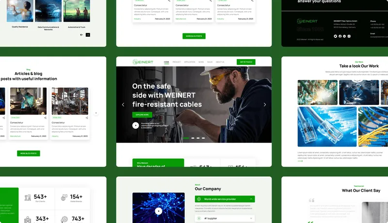 Website-Redesign der Weinert AG.