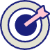 Target with pink arrow in it