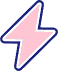 Pink lightning bolt